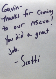 Carpet Cleaning Thank You Note